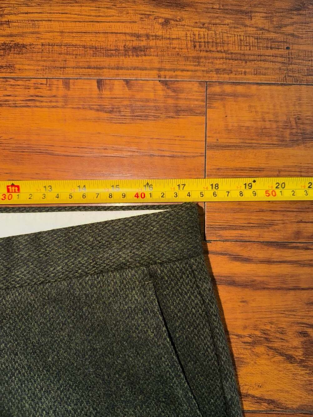 J.Crew Bowery Slim-fit Pant Size 33x32 Green Wool Blend - Picture 2 of 9